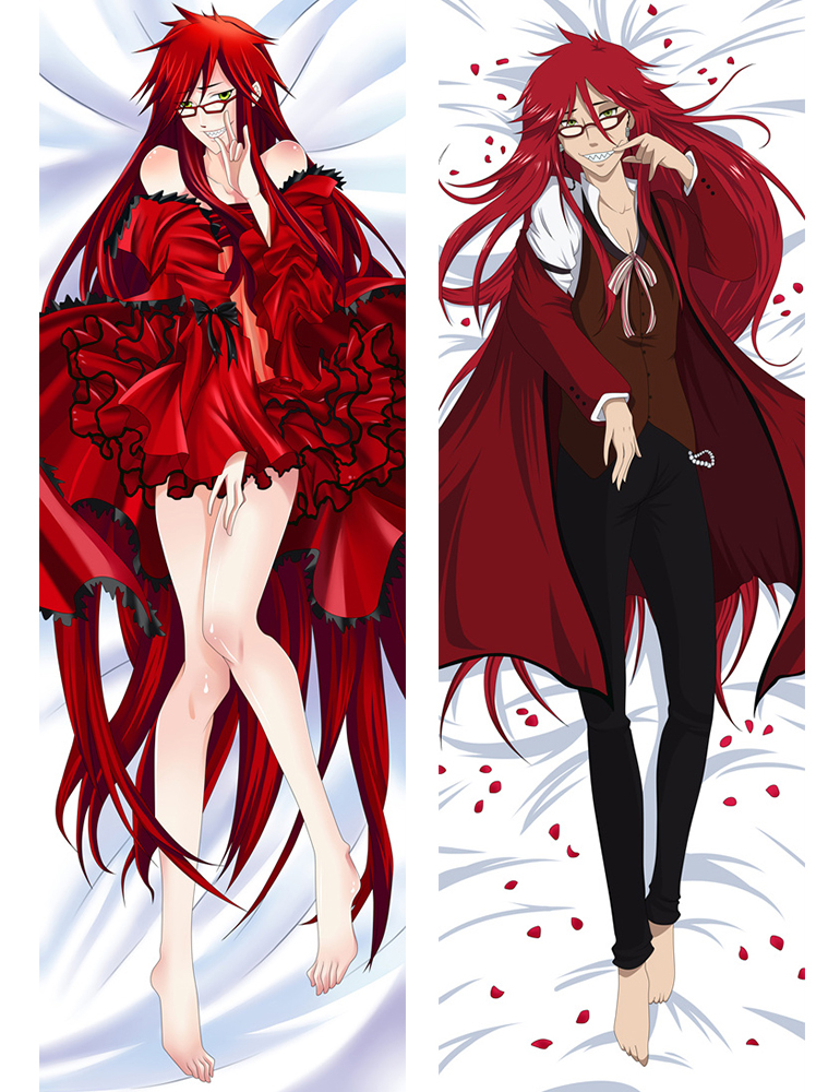 Grell Sutcliff - Kuroshitsuji Japanese anime body pillow anime hugging pillow case